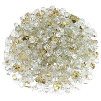 American Fire Glass® Fire Glass - Gold Reflective - 1/2 Inch