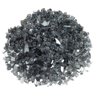 American Fire Glass® Fire Glass - Gray Reflective - 1/4 Inch