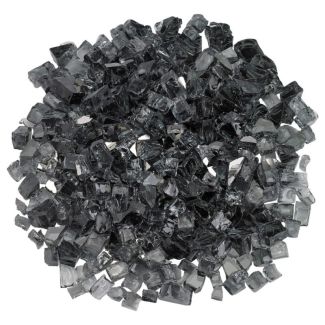 American Fire Glass® Fire Glass - Gray Reflective - 1/2 Inch