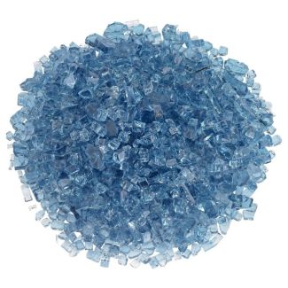 American Fire Glass® Fire Glass - Pacific Blue - 1/4 Inch