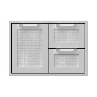 Hestan 30-Inch Double Drawer And Single Storage Door Combo - AGSDR30