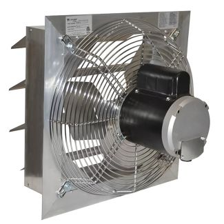 Canarm 16" Shutter Mounted Wall Exhaust Fan Two-Speed, Direct Drive, 2580 CFM, 1/4 HP, 115V - AX16-3