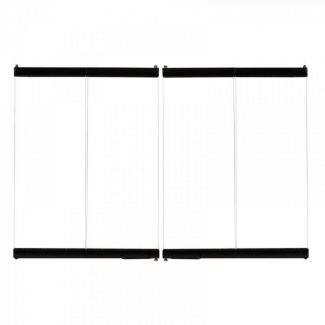 Superior Standard Bi-Fold Door in Black for 36" Fireplace