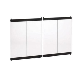 Superior 48-Inch Masonry Ceramic Glass Bi-Fold Door - Ebony