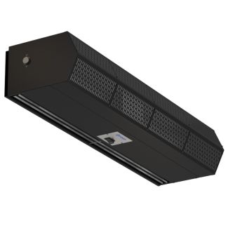 Berner CLC08 Commercial Low Profile 8 Air Curtain - 48" - Electric Heated - 240/3/60 - Black - CLC08-1048EY-144-BK