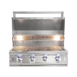 Buck Grill 32-Inch 4-Burner Built-In Gas Grill 304SS W/Lights W/Build Your Own Kitchen Options - BG 32BUCKGRILL