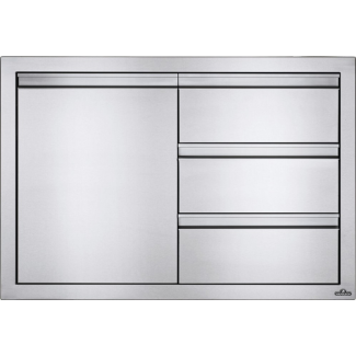 Napoleon 36" X 24" Single Door & Triple Drawer Combo - BI-3624-1D3DR