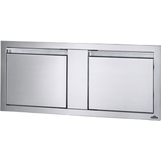 Napoleon Stainless Steel 42" x 16" Small Double Access Door - BI-4216-2D
