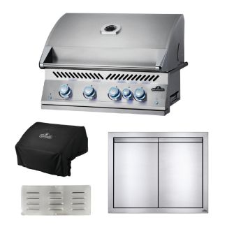 Napoleon 700 Series 32-Inch 4-Burner Built-In Gas Grill & Outdoor Kitchen Package - BIG32RB