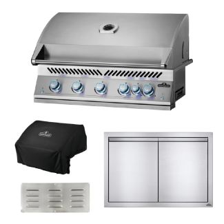 Napoleon 700 Series 38-Inch 5-Burner Built-In Gas Grill & Outdoor Kitchen Package - BIG38RB