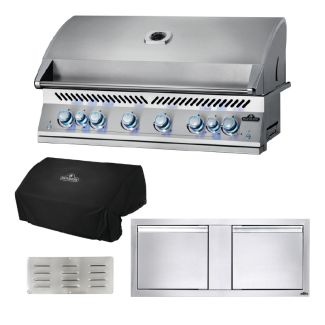 Napoleon BI Series 44-Inch 6-Burner Built-In Gas Grill & Outdoor Kitchen Package - BIG44RB