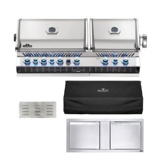 Napoleon Prestige PRO 44-Inch 6-Burner Built-In Gas Grill & Outdoor Kitchen Package - BIPRO825RBI