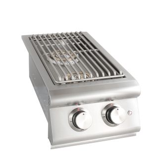 Blaze LTE Built-In Propane Gas Stainless Steel Double Side Burner With Lid - BLZ-SB2LTE-LP