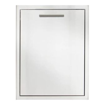Blaze 20" Roll Out Stainless Steel Double Trash and Recycling Bin -BLZ-TREC-DRW-H