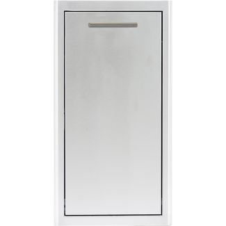 Blaze 13" Narrow Roll Out Stainless Steel Trash Bin - BLZ-TRNW-DRW-H