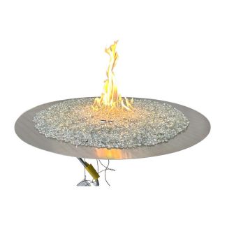 Outdoor Greatroom 20" Round Crystal Fire Plus Gas Burner Insert and Plate Kit - BP20RD-A-B
