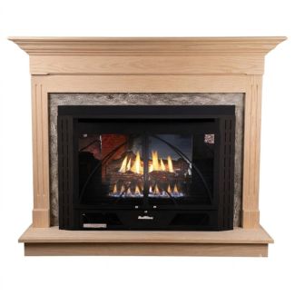 Buck Stove 34 Contemporary Vent Free Gas Fireplace with Unfinished Oak Classic for Propane