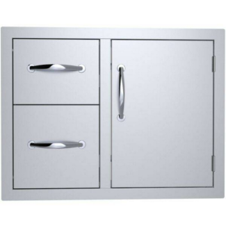 Sunstone Classic  30-Inch SS Double Drawer & Door Combo - C-DDC30