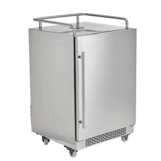 Coyote 24" Built In Outdoor Rated Stainless Steel Kegerator with Single Tap and Digital Display - C124KEG