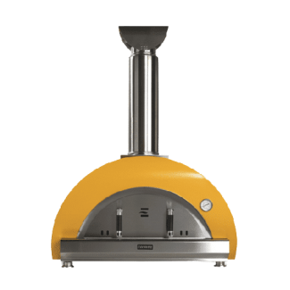 Coyote 40" Countertop Wood Burning Pizza Oven With 4-Piece Tool Set in Yellow - C1PZ40WY