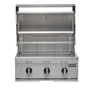 Coyote 34" C Series 3 Burner Built In Stainless Steel Gas Grill for Natural Gas - C3C34NG