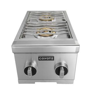 Coyote Built-In Gas Double Side Burner - C1DB