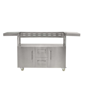 Coyote Stainless Steel Freestanding Grill Cart For 50" Hybrid or Combo Grill - C3HY50CT