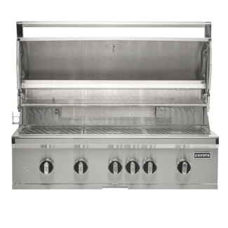 Coyote 42" SL Series 5 Burner Built In Stainless Steel Gas Grill for Propane - C3SL42LP