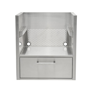 Coyote Asado / Power Burner Insert Sleeve with Storage Drawer - C3SLV