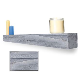 Lexington Hearth Cabin Pine Weathered Grey 6’ Fireplace Non-Combustible Mantel - CP-6-LH-WG