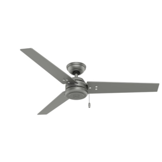 Hunter Cassius Outdoor 52 Inch Matte Silver Ceiling Fan - 59262
