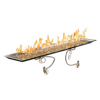 Outdoor Greatroom 12" x 72" Linear Crystal Fire Plus Gas Burner - CFP1272