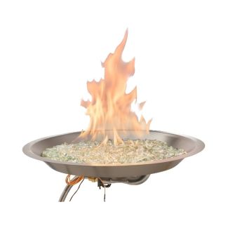 Outdoor Greatroom 20" Round Crystal Fire Plus Gas Burner - CFP20-K-B
