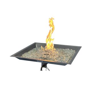 Outdoor Greatroom 24" x 24" Square Crystal Fire Plus Gas Burner - CFP2424-K-B