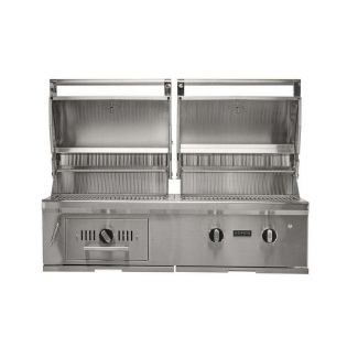Coyote 50" Hybrid Built In Gas & Charcoal Stainless Steel Grill for Natural Gas - C3HY50NG