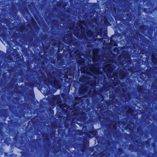 Superior Fireplace Glass Media - 5LB Bag - Reflective Blue - CRSHGL-RBLU