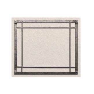 Empire Forged Iron Rectangle Inset in  Black - DFF40CBL
