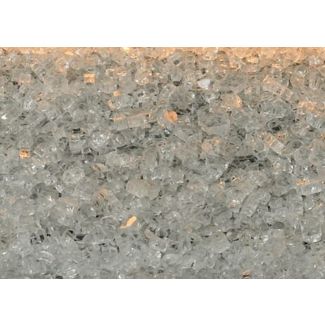 Empire Clear Frost Fire Glass Approx. 1 Sq Ft - DG1CLF 
