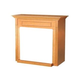 Empire Medium Oak Finish Standard Mantel Cabinet - EMF22O