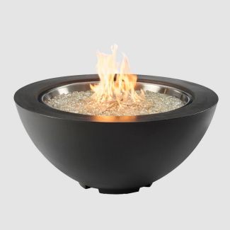 Outdoor Greatroom Cove 29" Round Gas Fire Bowl in Midnight Mist - CV-20MM-B