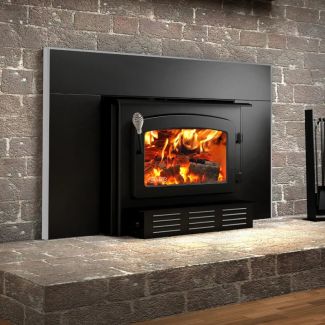 Drolet 1800-I Wood Burning Fireplace Insert with Blower - DB03125 - Heats 2100 Sq Ft