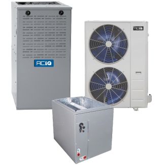 4 Ton 15.5 SEER2 80% AFUE 132,000 BTU ACiQ High Efficiency Gas Furnace and Air Conditioner System | Inverter - ACIQ-48-AC / ACIQ-60-ACL / G80CTL1352422A
