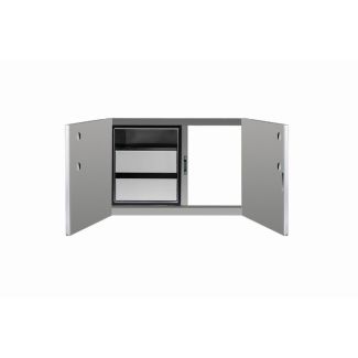 Summerset Stainless Steel 36" 2 Drawer Dry Storage Pantry & Access Door Combo - DP-36AC