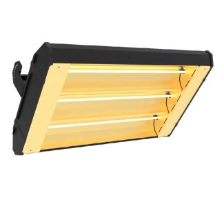 Detroit Radiant, Re-Verber-Ray ELXT Electric Infrared Heater - 24 Inch - Three Element - Black - 4080 Watt - 13,922 BTU