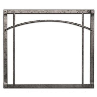 Empire Forged Iron Black Frame with Arch Inset, Black - DFF35BL / DFF35RBL