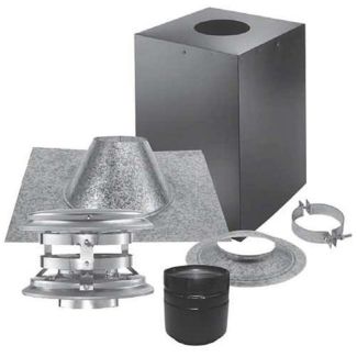 3" Duravent PelletVent Pro Vertical Kit - Cathedral Ceiling - 3PVP-KVB