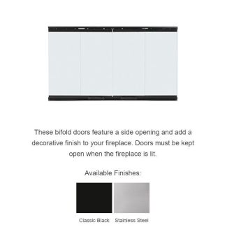 Majestic Original Bi-fold Glass Doors With Black Trim - For Royalton 42 Inch