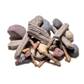 Superior Fireplace Driftwood Pieces and Rock Media Kit - DRFTWD-ROCK-KIT