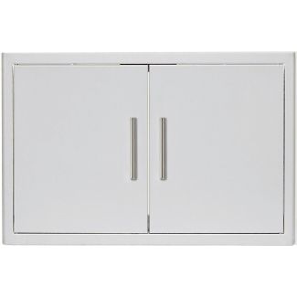 Blaze 32" Sealed Stainless Steel Dry Storage Pantry with Shelf for Outdoor Kitchens - BLZ-DRY-STG2-SC