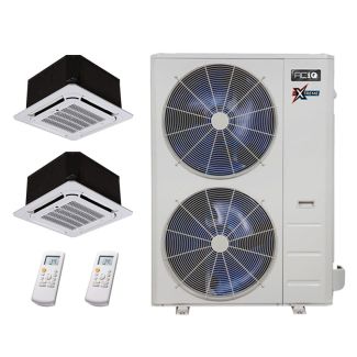 36,000 BTU 22.2 SEER2 ACiQ 2-Zone Ceiling Cassette Mini Split System Extreme Series - 9+24 - ACiQ-36Z-HH-M4 / ACIQ-09CC-HH-MB / ACIQ-24CC-HH-MB